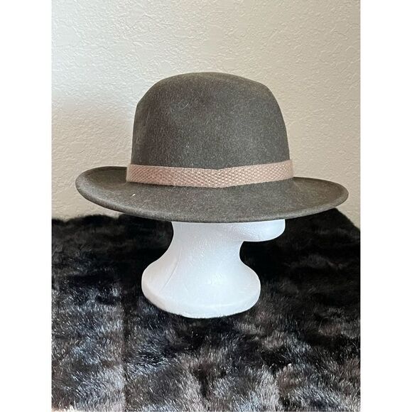 Vintage wool woolrich  Fedora Hat Mens size L  Gentleman Grandpa - Picture 1 of 5